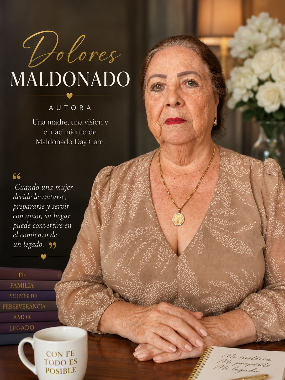 Retrato de Dolores Maldonado, autora de Alas y Raíces
